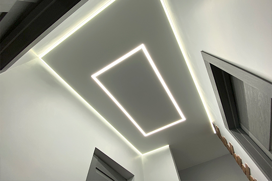 LED Įtempiamos lubos